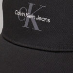 Cappello con visiera Calvin Klein Jeans MONOLOGO PRINT CAP WARM Nero - Foto 4