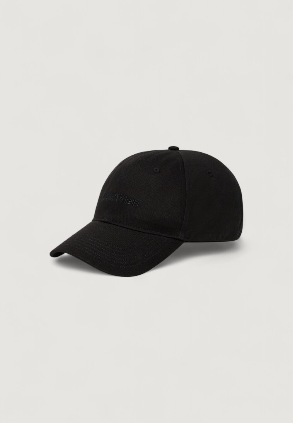 Cappello con visiera Calvin Klein LOGO EMBROIDERY BASEBALL CAP Nero - Foto 1