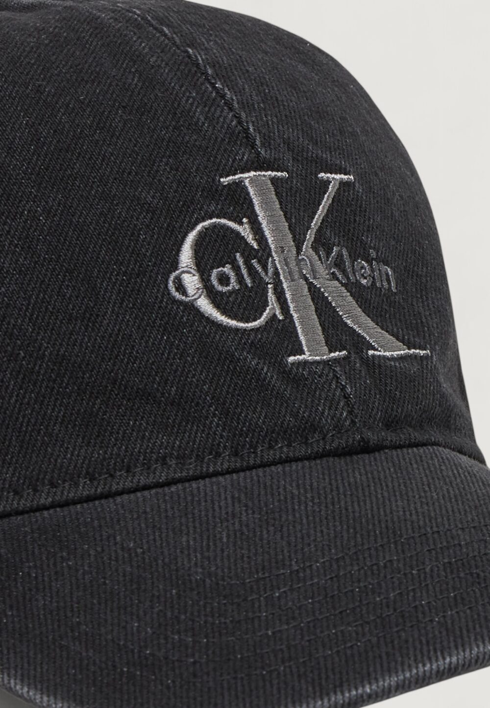 Cappello con visiera Calvin Klein MNLG EMBRDRY DNM BSB Nero - Foto 3
