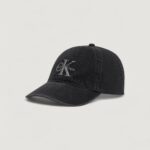 Cappello con visiera Calvin Klein MNLG EMBRDRY DNM BSB Nero - Foto 1