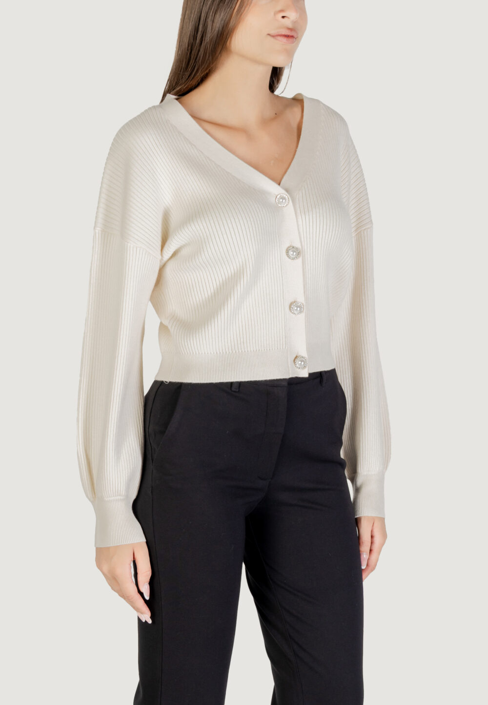 Cardigan Guess LS VN HANNA CARDI SWTR Panna - Foto 3