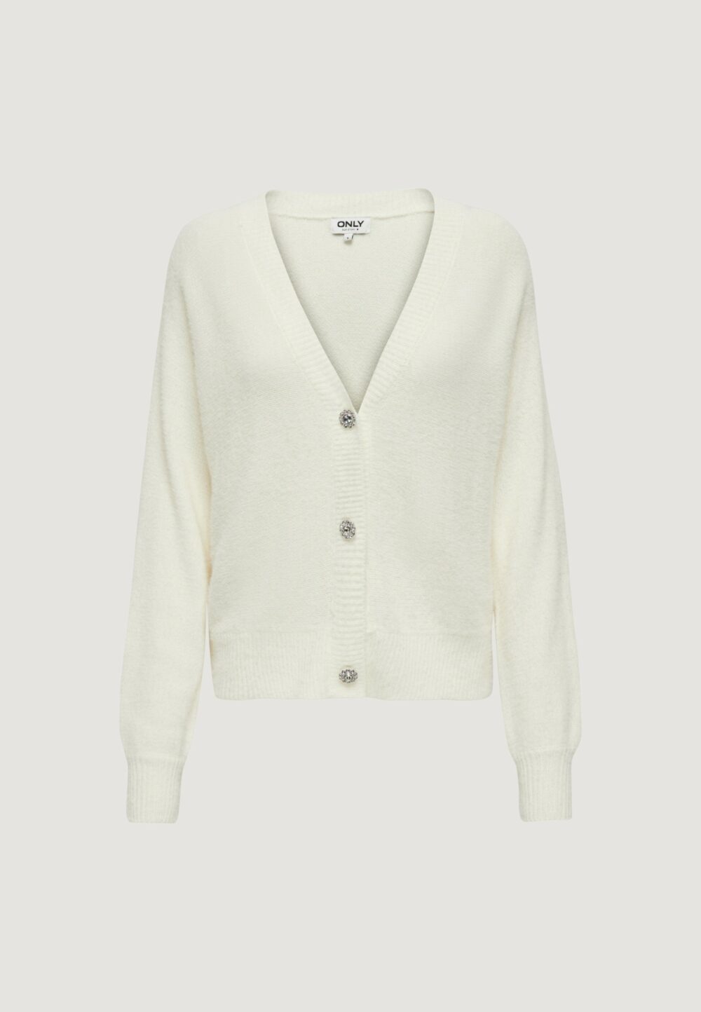 Cardigan Only ONLELLA PIUMO L/S CC KNT Panna - Foto 1