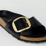 Ciabatte con fascia BIRKENSTOCK Madrid Big Buckle Nero - Foto 3