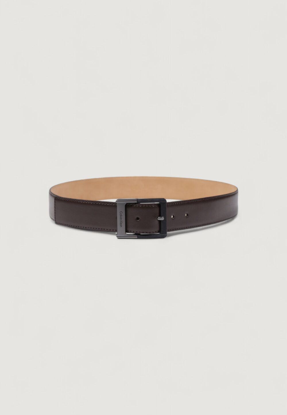 Cinta Calvin Klein CLASSIC BUCKLE BELT 38MM Marrone - Foto 2