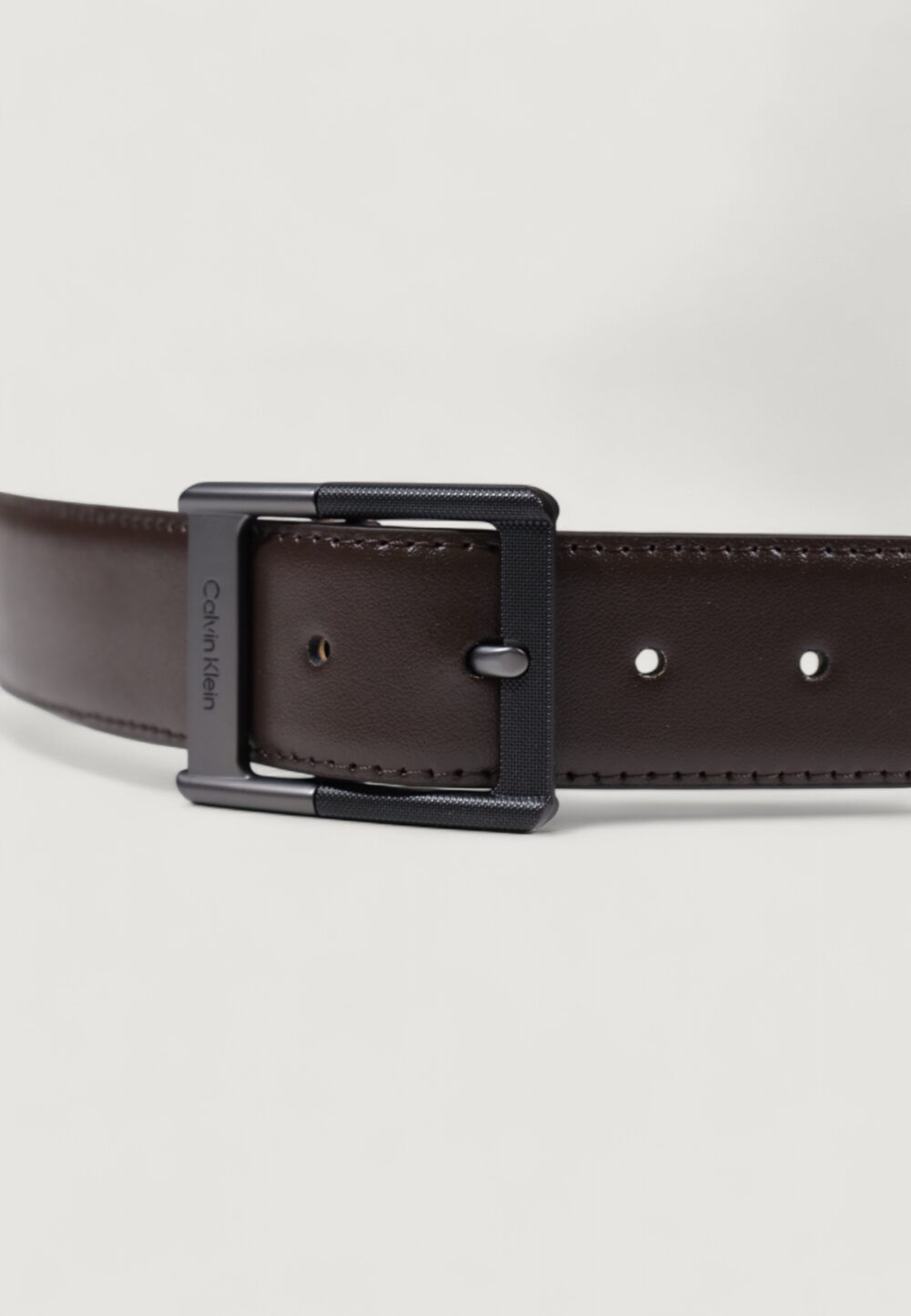 Cinta Calvin Klein CLASSIC BUCKLE BELT 38MM Marrone - Foto 3