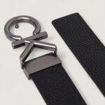 Cinta Calvin Klein CK HALLMARK LOGO 35MM ADJ Nero - Foto 2