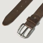 Cinta Jack Jones JACPAUL LEATHER NOOS Cuoio - Foto 2