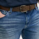 Cinta Jack Jones JACPAUL LEATHER NOOS Cuoio - Foto 3
