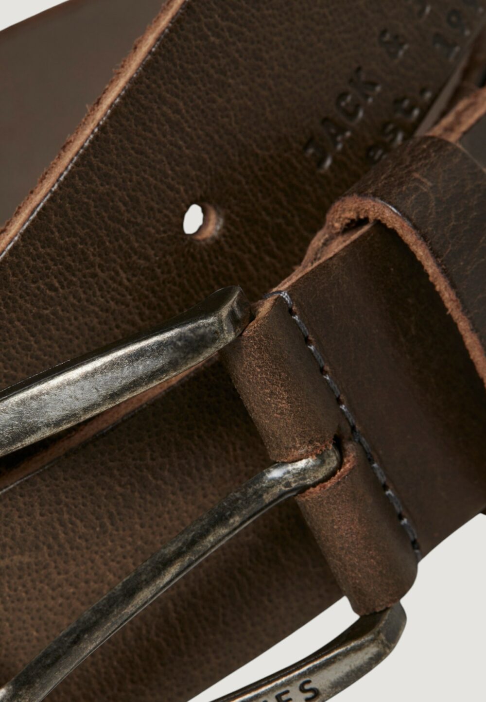 Cinta Jack Jones JACPAUL LEATHER NOOS Cuoio - Foto 4