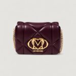Borsa Love Moschino EMBOSSED Bordeaux - Foto 2