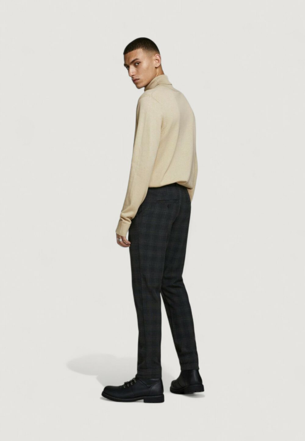 Dolcevita Jack Jones JJEEMIL KNIT ROLL NECK NOOS Beige - Foto 4