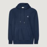 Felpa con cappuccio Calvin Klein Jeans PREMIUM TERRY MONOGR Blue scuro - Foto 5