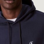 Felpa con cappuccio Calvin Klein Jeans PREMIUM TERRY MONOGR Blue scuro - Foto 4