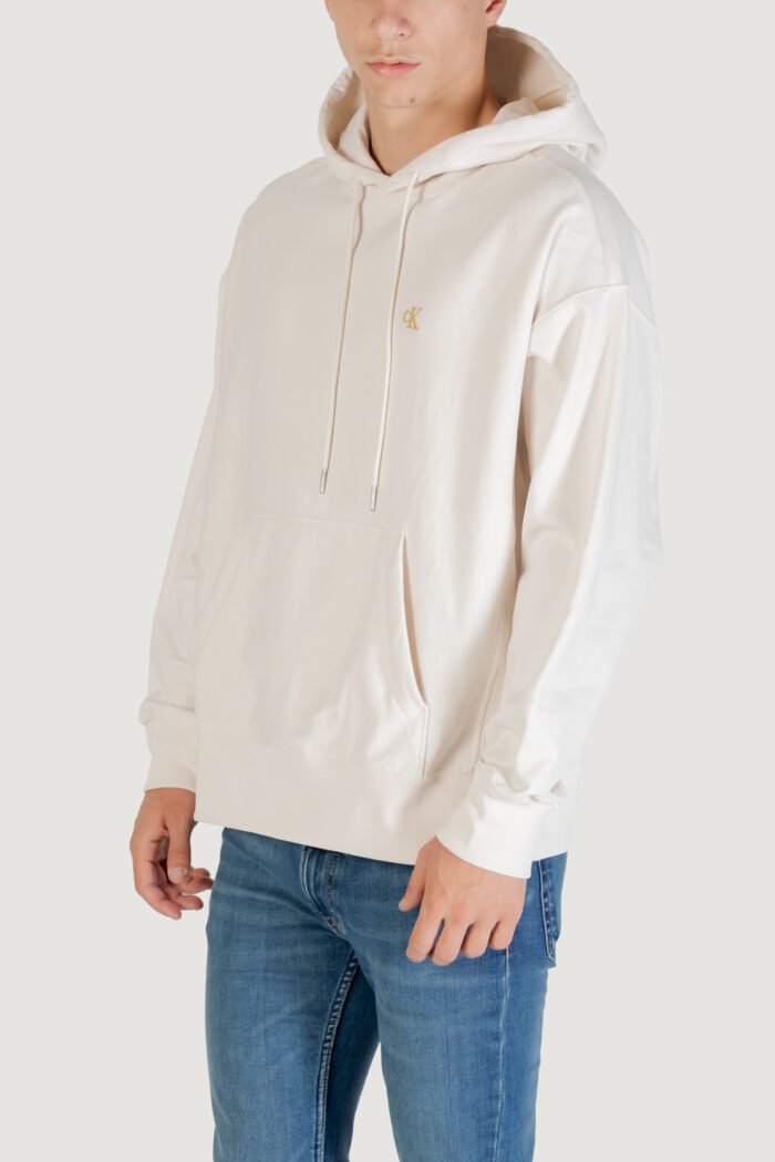 Felpa con cappuccio Calvin Klein PREMIUM TERRY MONOGR Latte – LV04RC278G