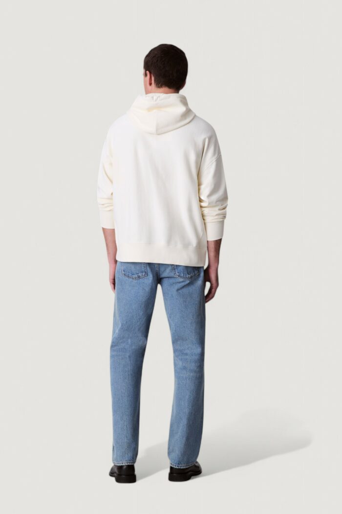 Felpa con cappuccio Calvin Klein PREMIUM TERRY MONOGR Latte