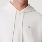 Felpa con cappuccio Calvin Klein Jeans PREMIUM TERRY MONOGR Latte - Foto 4