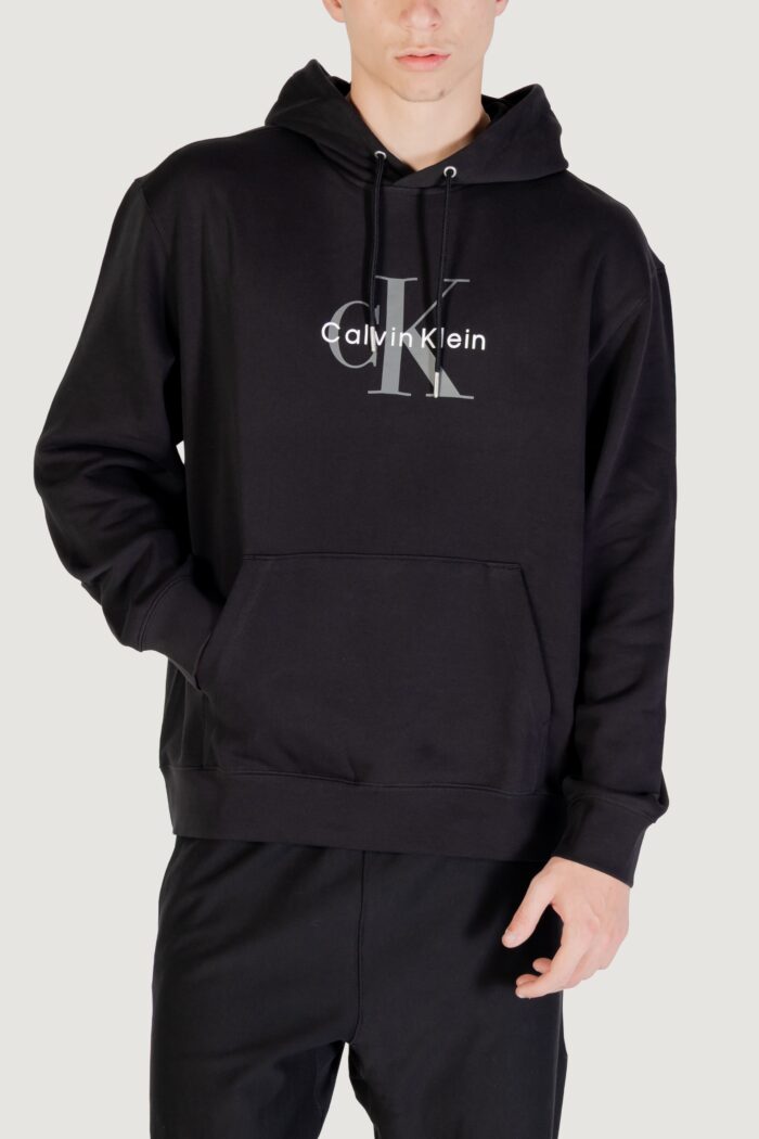 Felpa con cappuccio Calvin Klein LS EU MONOLOGO 350TE Nero – LV04RC282G