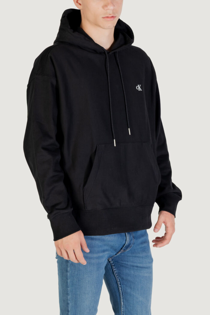 Felpa con cappuccio Calvin Klein PREMIUM TERRY MONOGR Nero – LV04RC278G