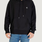 Felpa con cappuccio Calvin Klein Jeans PREMIUM TERRY MONOGR Nero - Foto 5