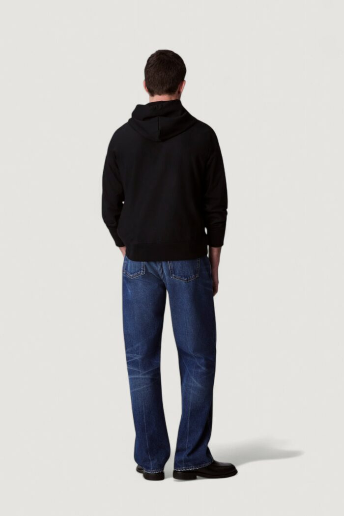 Felpa con cappuccio Calvin Klein PREMIUM TERRY MONOGR Nero