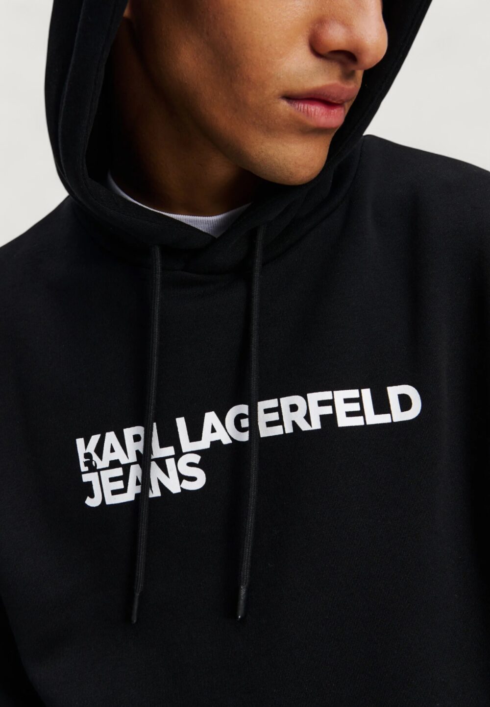 Felpa con cappuccio Karl Lagerfeld Jeans KLJ REG LOGO HOODIE Nero - Foto 2