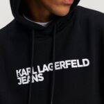 Felpa con cappuccio Karl Lagerfeld Jeans KLJ REG LOGO HOODIE Nero - Foto 2