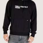 Felpa con cappuccio KARL LAGERFELD KLJ REG LOGO HOODIE Nero - Foto 1