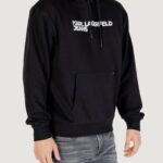 Felpa con cappuccio KARL LAGERFELD KLJ REG LOGO HOODIE Nero - Foto 3