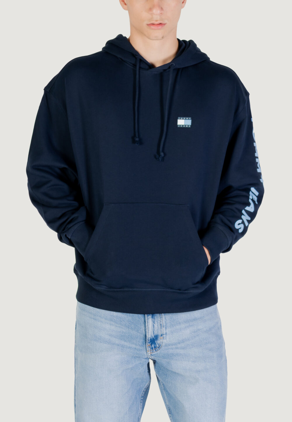 Felpa con cappuccio Tommy Hilfiger Jeans TJM CRP NEW CLASSICS Blue scuro - Foto 1
