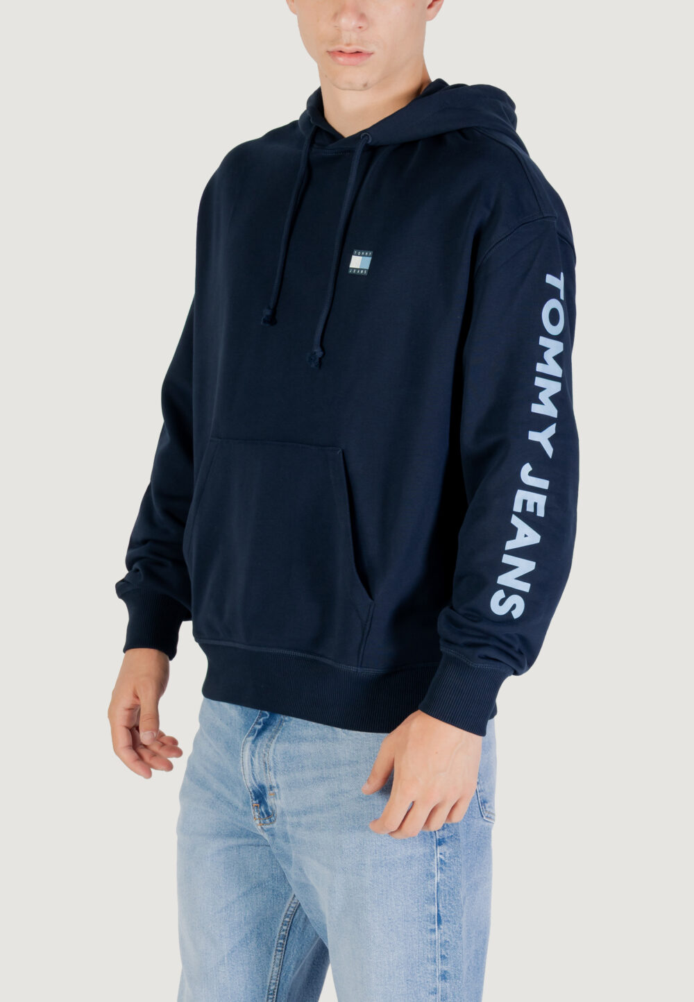 Felpa con cappuccio Tommy Hilfiger Jeans TJM CRP NEW CLASSICS Blue scuro - Foto 3