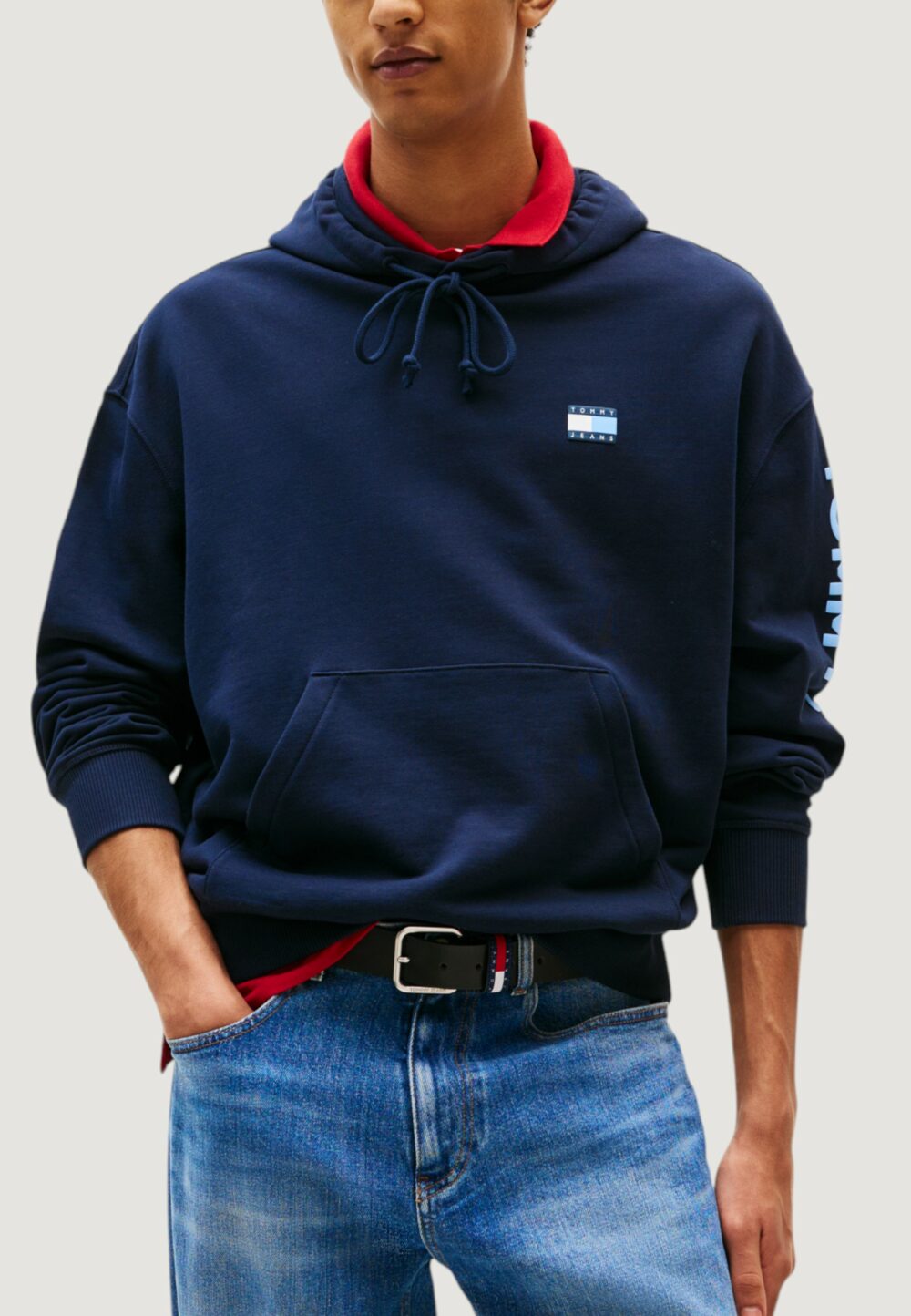 Felpa con cappuccio Tommy Hilfiger Jeans TJM CRP NEW CLASSICS Blue scuro - Foto 2