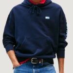 Felpa con cappuccio Tommy Hilfiger Jeans TJM CRP NEW CLASSICS Blue scuro - Foto 2