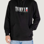 Felpa con cappuccio Tommy Hilfiger Jeans TJM REG RWB DNA GRAP Nero - Foto 1