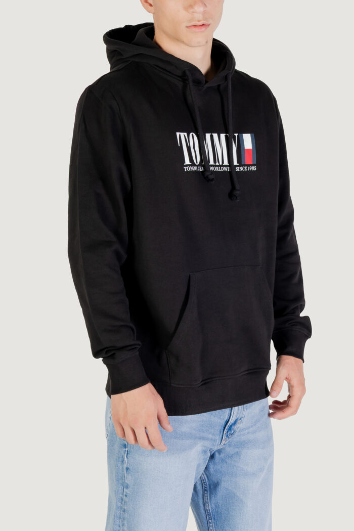Felpa con cappuccio Tommy Hilfiger TJM REG RWB DNA GRAP Nero – DM0DM22144