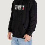 Felpa con cappuccio Tommy Hilfiger Jeans TJM REG RWB DNA GRAP Nero - Foto 3