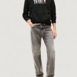 Felpa con cappuccio Tommy Hilfiger Jeans TJM REG RWB DNA GRAP Nero - Foto 3