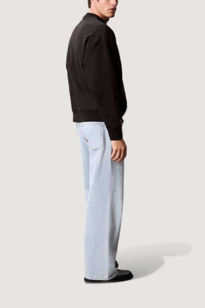 Felpa senza cappuccio Calvin Klein PREMIUM TERRY MONOGR Nero