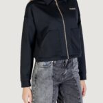 Felpa senza cappuccio Guess Active CARLA CROP ZIP JACKET Nero - Foto 3