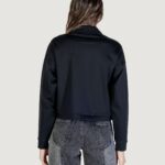 Felpa senza cappuccio Guess Active CARLA CROP ZIP JACKET Nero - Foto 4