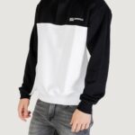 Felpa senza cappuccio KARL LAGERFELD KLJ REG BLOCKED HALF ZIP SWEAT Black-White - Foto 4