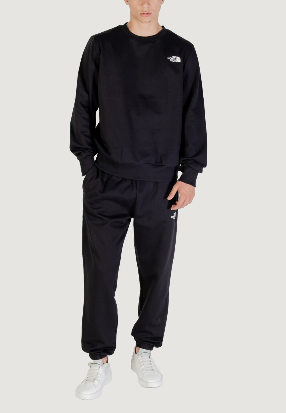 Felpa senza cappuccio THE NORTH FACE M SIMPLE DOME CREW Nero - Foto 2