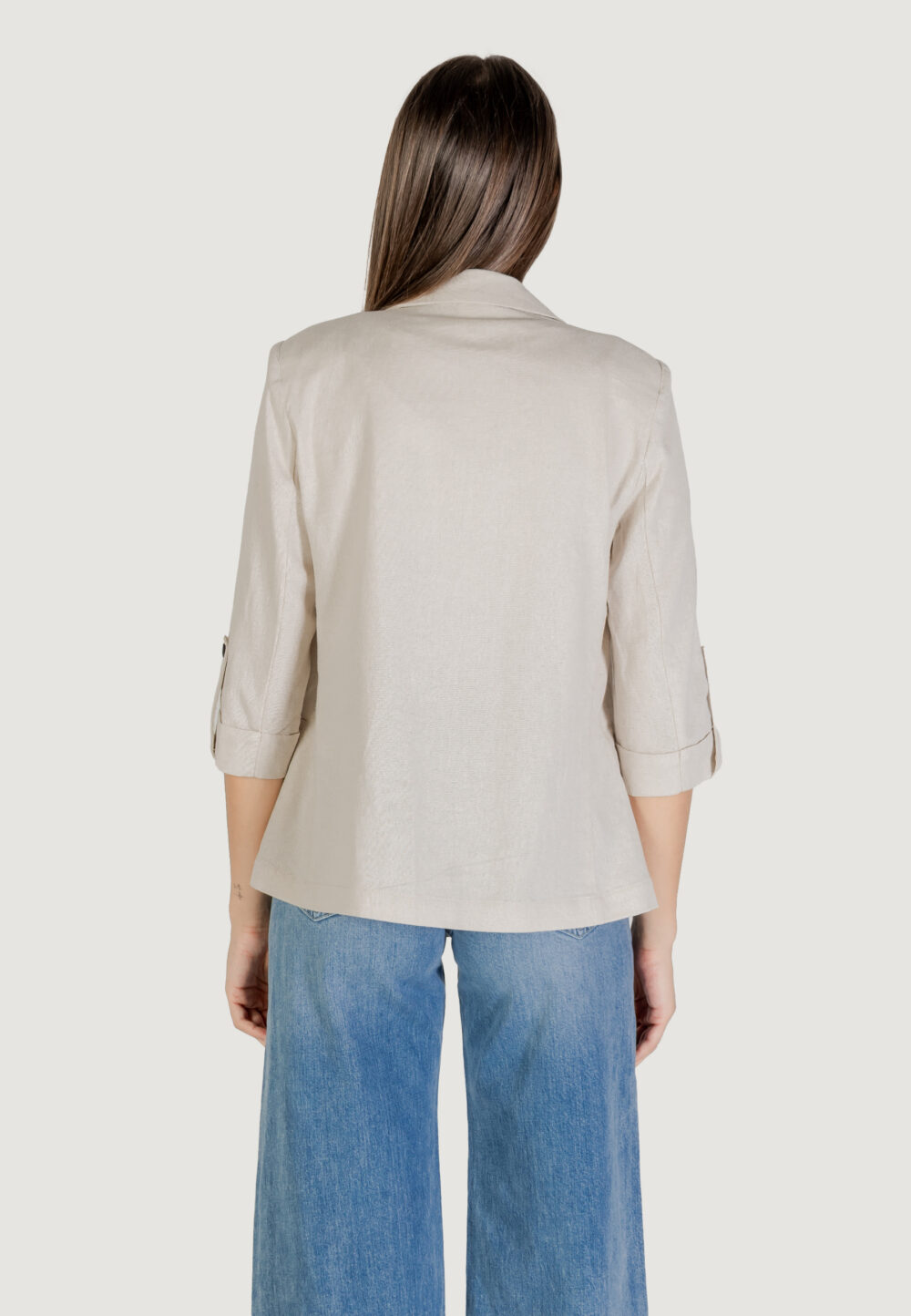 Giacca da completo Only Onlcaro 3/4 Unlined Tlr Beige chiaro - Foto 4