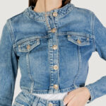 Giacchetto Guess GEMMA CROP JACKET Denim - Foto 2