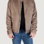 Giacchetto Guess SUEDE BIKER JACKET Terra - Fango - Foto 2
