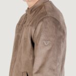Giacchetto Guess SUEDE BIKER JACKET Terra - Fango - Foto 3