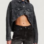 Giacchetto Karl Lagerfeld Jeans KLJ OVERSIZED JACKET Nero - Foto 1