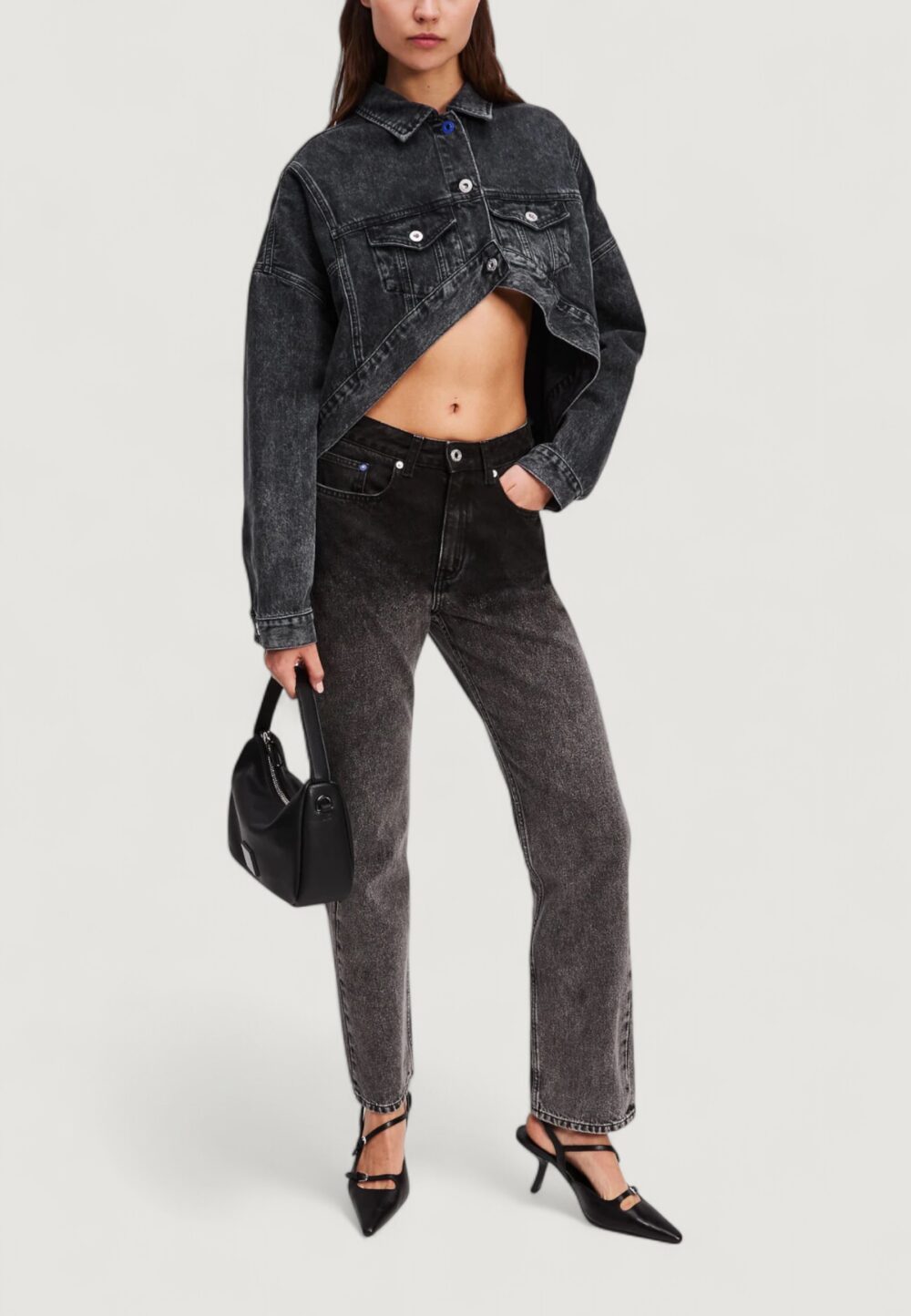 Giacchetto Karl Lagerfeld Jeans KLJ OVERSIZED JACKET Nero - Foto 3