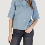 Giacchetto Only ONLBELLE S/S SHIRT DNM GUA NOOS Denim chiaro - Foto 1