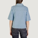 Giacchetto Only ONLBELLE S/S SHIRT DNM GUA NOOS Denim chiaro - Foto 3