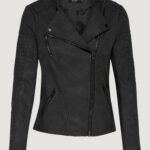 Giacchetto Only AVA FAUX LEATHER BIKER Nero - Foto 3